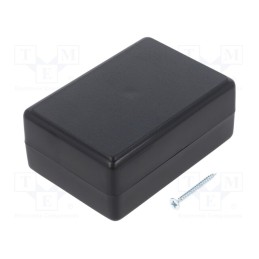 10 pcs : Z23B ABS - Enclosure: multipurpose, X: 59mm, Y: 84mm, Z: 37mm, ABS, black