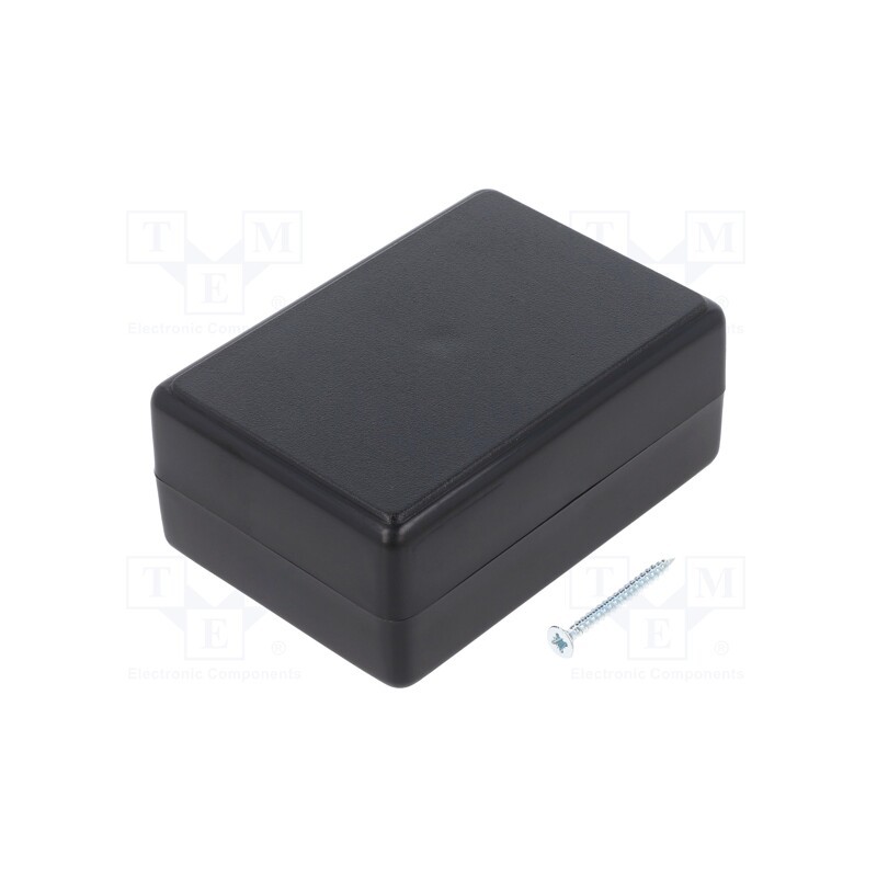 10 pcs : Z23B ABS - Enclosure: multipurpose, X: 59mm, Y: 84mm, Z: 37mm, ABS, black