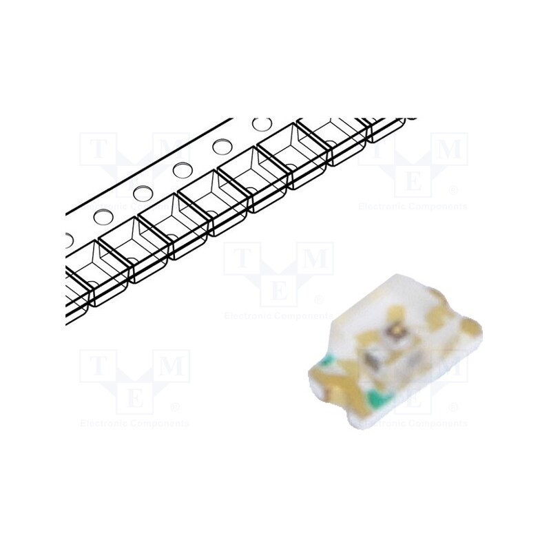 50 pcs : FYLS-0603UYC - LED, SMD, 0603, yellow, 120mcd, 1.6x0.8x0.8mm, 130°, 1.8÷2.6V, 20mA