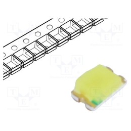 50 pcs : FYLS-0805UWC - LED, SMD, 0805, white cold, 600mcd, 7000K, 130°, 20mA, 2.8÷3.6V