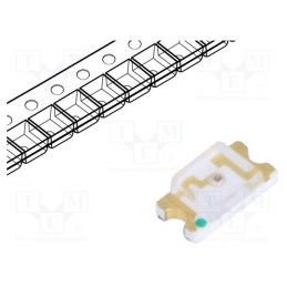 50 pcs : FYLS-1206URC - LED, SMD, 1206, red, 80mcd, 3.2x1.6x1.1mm, 140°, 2.1÷2.6V, 20mA