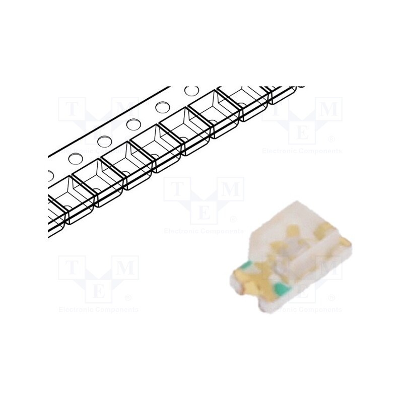 50 pcs : FYLS-0603UBC - LED, SMD, 0603, blue, 120mcd, 1.6x0.8x0.8mm, 130°, 2.8÷3.6V, 20mA