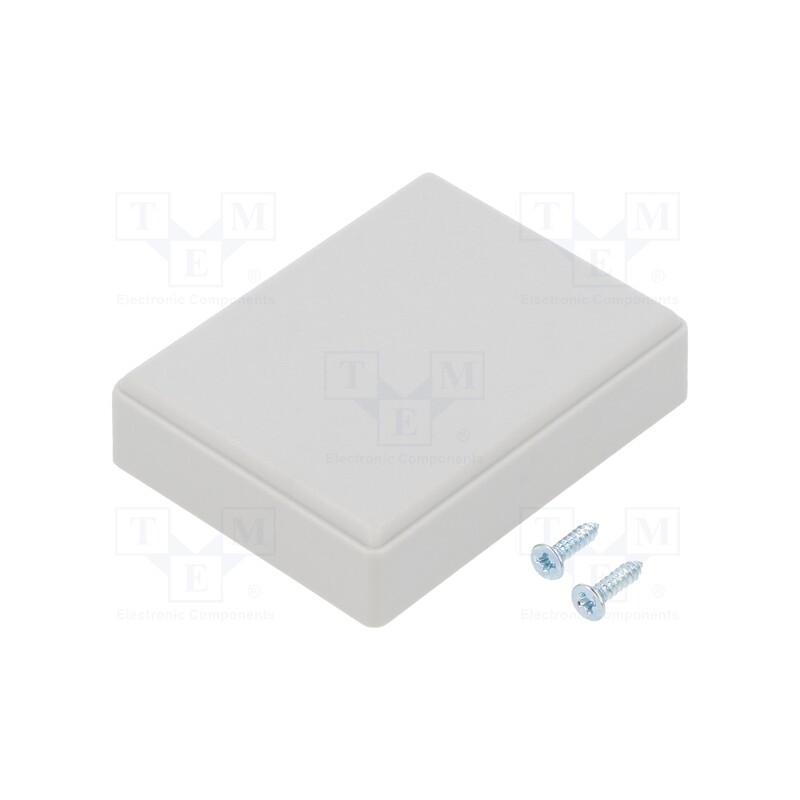 10 pcs : PP067G-S - Enclosure: multipurpose, X: 39mm, Y: 50mm, Z: 14mm, ABS, grey