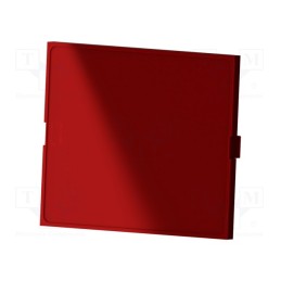 10 pcs : P05030821P - Front panel, with quick-release chuck, semi-transparent red