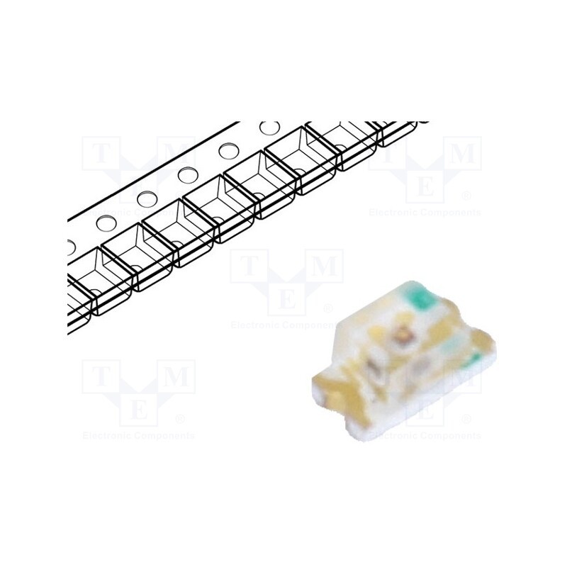 50 pcs : FYLS-0603URC - LED, SMD, 0603, red, 80mcd, 1.6x0.8x0.8mm, 130°, 2.1÷2.6V, 20mA