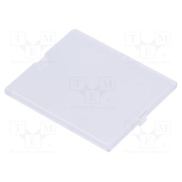 10 pcs : P05030721F - Front panel, without frame,with holder, transparent