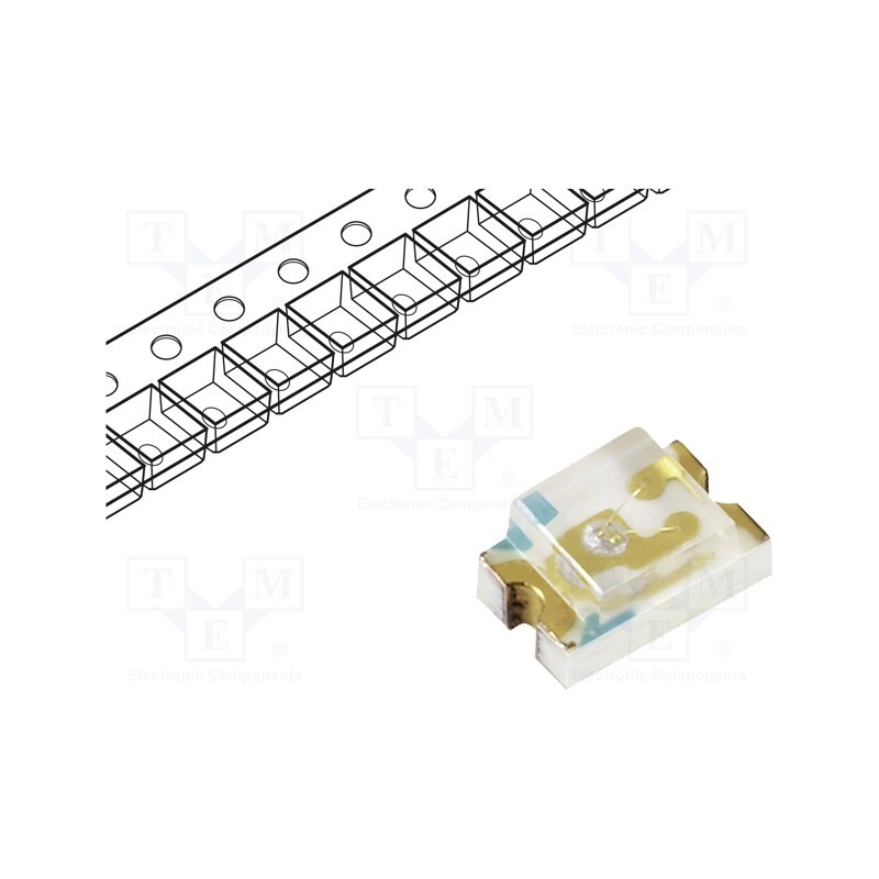 20 pcs : 15-21SYGC/S530-E1/3T - LED, SMD, 3215, yellow green, 10÷15mcd, 3.2x1.5x1mm, 130°, 2÷2.4V