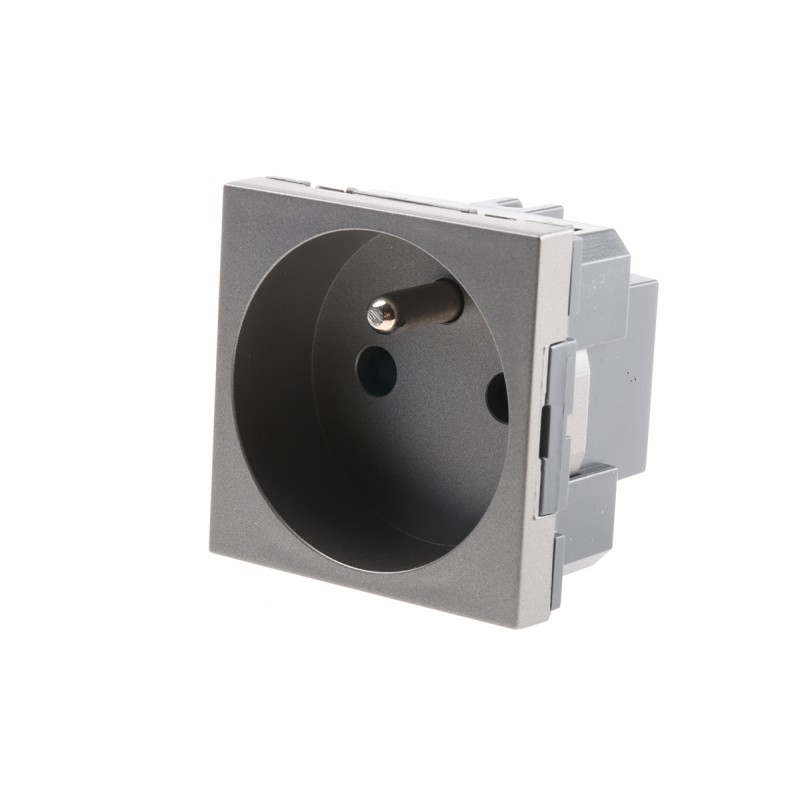1 pcs - Legrand 1 Gang Plug Socket, 16A, Type E - French, Indoor Use