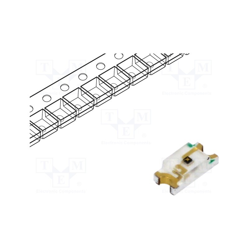 20 pcs : IR15-21C/TR8 - IR transmitter, 1206, transparent, 160°, λp max: 940nm, SMD, 65mA