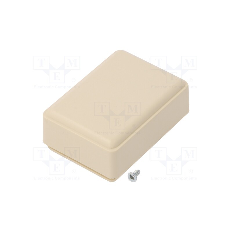 10 pcs : PP040M-S - Enclosure: multipurpose, X: 37mm, Y: 51mm, Z: 20mm, ABS, ivory