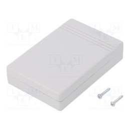 10 pcs : KM-69/GY - Enclosure: multipurpose, X: 55mm, Y: 81mm, Z: 18mm, ABS, grey