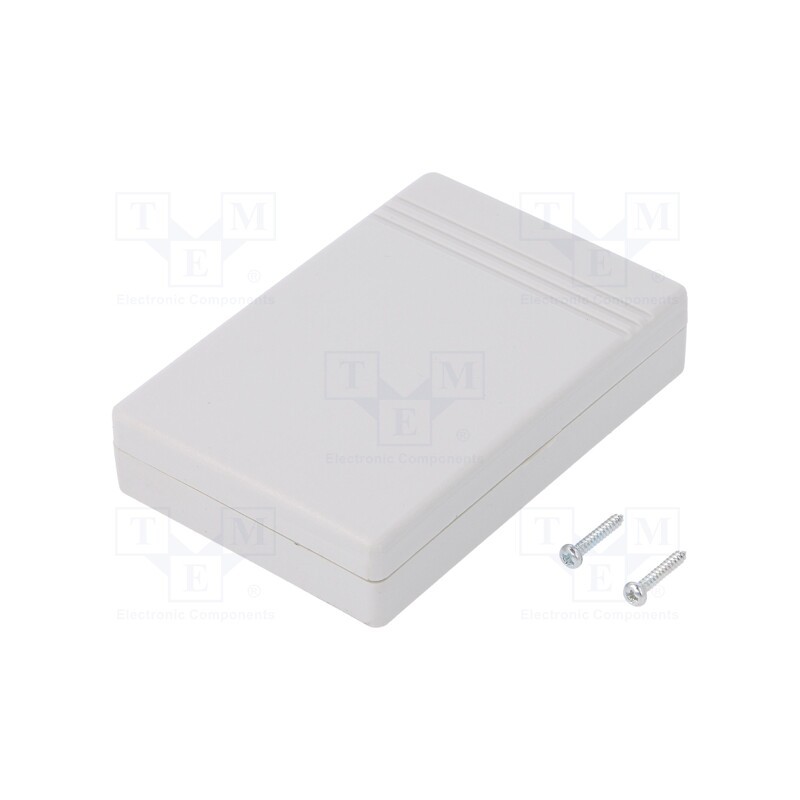 10 pcs : KM-69/GY - Enclosure: multipurpose, X: 55mm, Y: 81mm, Z: 18mm, ABS, grey