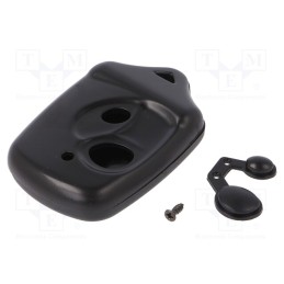 10 pcs : P-2/BK - Enclosure: for remote controller, X: 39mm, Y: 59mm, Z: 13mm