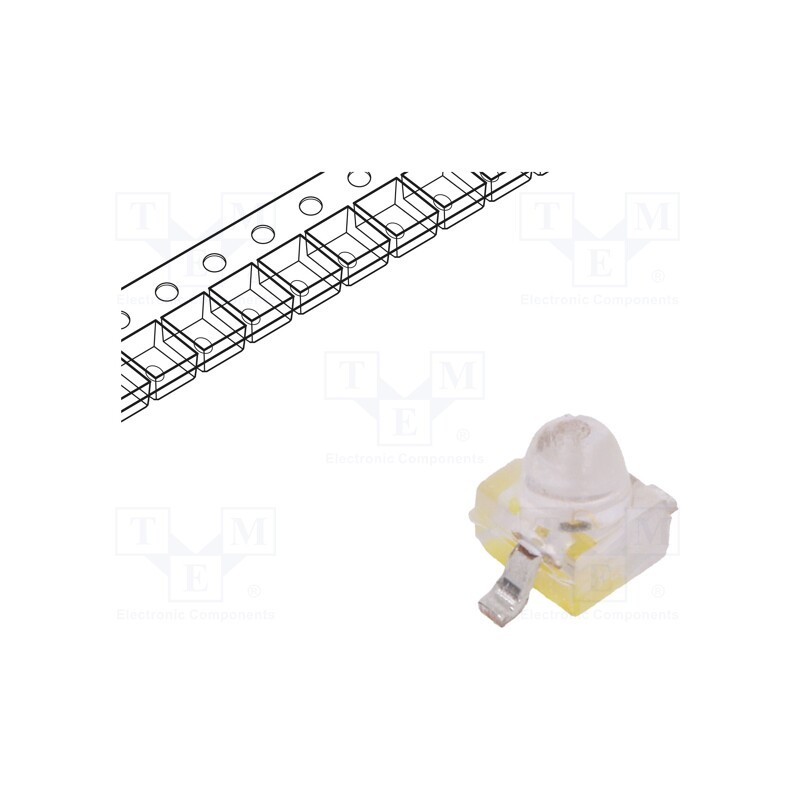 10 pcs : HLMA-QL00-TU011 - LED, SMD, Gull wing, amber, 250÷800mcd, 2.21x2.08x2.92mm, 15°, 20mA