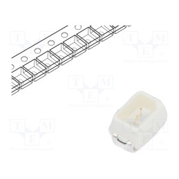 50 pcs : RF-BNRK14TS-CE(WE) - LED, SMD, 2014,Mini PLCC2, blue, 280÷530mcd, 2x1.4x1.3mm, 120°