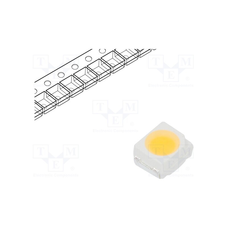 50 pcs : RF-INMA30DS-EE-F - LED, SMD, 3528,PLCC2, white warm, 3500÷5300mcd, 2750-3350K, 70