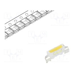 20 pcs : OSM44008C1F - LED, SMD, 4008, white warm, 1400÷2000mcd, 2300-2700K, 120°, 20mA