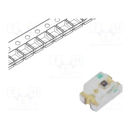 20 pcs : IR17-21C/TR8 - IR transmitter, 0805, transparent, 120°, λp max: 940nm, SMD, 65mA
