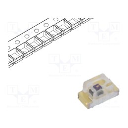 20 pcs : IR19-21C/TR8 - IR transmitter, 1608, transparent, 150°, λp max: 940nm, SMD, 65mA