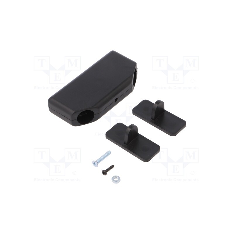 10 pcs : KM-91/BK - Enclosure: for alarms, X: 35mm, Y: 72mm, Z: 15mm, ABS, black