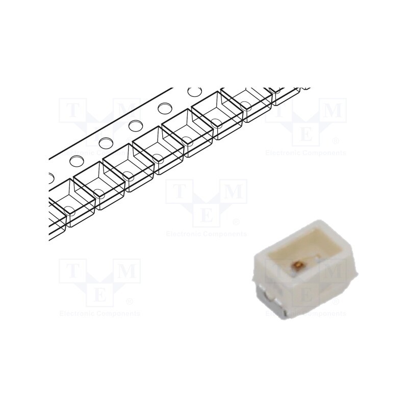 20 pcs : LS M67F-T2V1-1 - LED, SMD, red, 1.21÷2.42lm, 355÷900mcd, 1.5x2.3x1.4mm, 120°, 20mA
