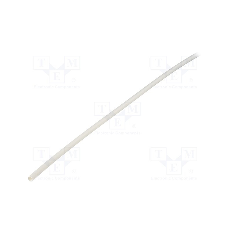 10 m : GTM 4824 W - Heat shrink sleeve, glueless, 2: 1, 4.8mm, L: 1m, white, polyolefine