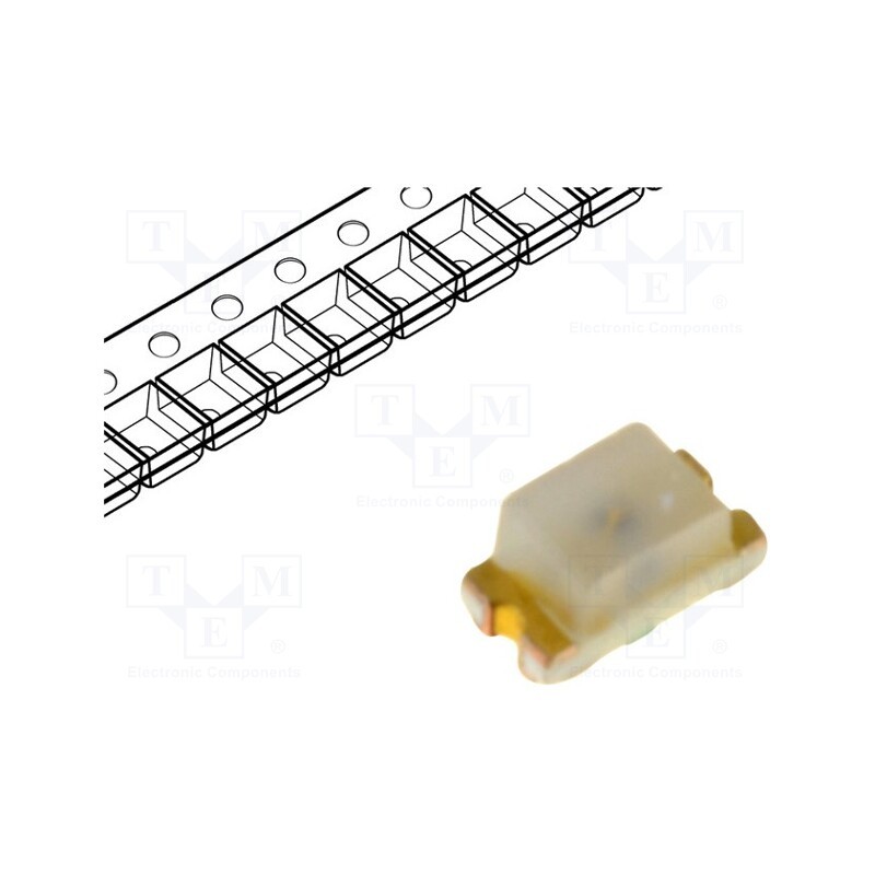 20 pcs : HSMG-C190 - LED, SMD, 0603, green, 4.5÷15mcd, 1.6x0.8x0.8mm, 170°, 2.2÷2.6V