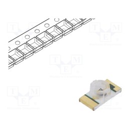 20 pcs : IR25-21C/TR8 - IR transmitter, 1mm, 3216, transparent, 160°, λp max: 940nm, SMD