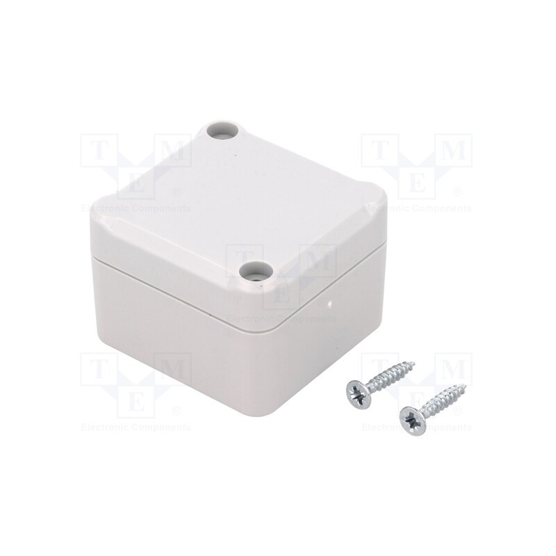10 pcs : Z116J PS - Enclosure: multipurpose, X: 49mm, Y: 51mm, Z: 36mm, polystyrene, grey