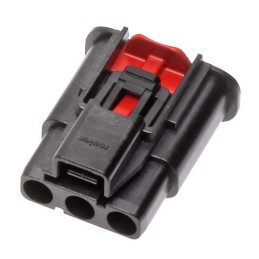 1 pcs - Molex, 201841 Compact Power Connector Cable Mount Socket, 3P, Crimp Termination, 40A, 1 kV ac/dc