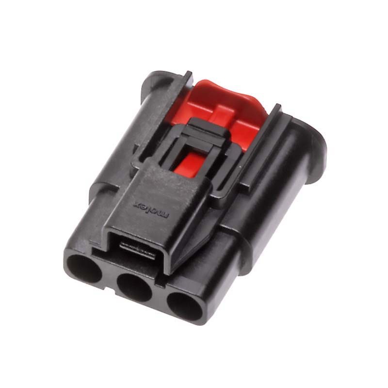 1 pcs - Molex, 201841 Compact Power Connector Cable Mount Socket, 3P, Crimp Termination, 40A, 1 kV ac/dc