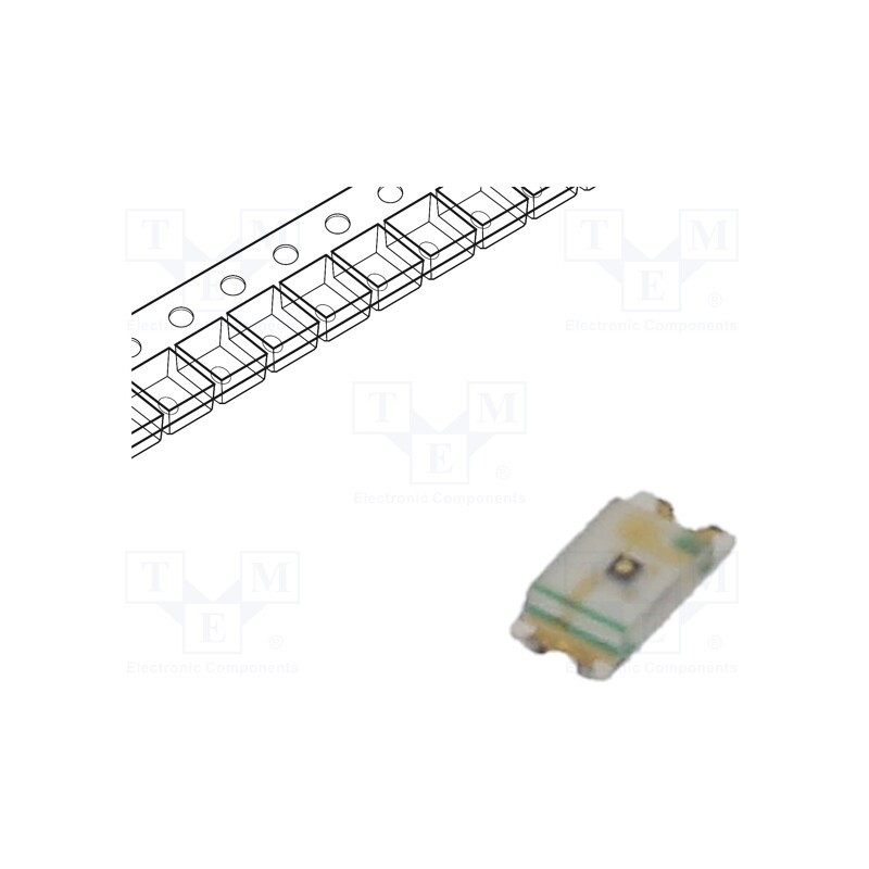 20 pcs : SML-E12UWT86 - LED, SMD, 0603, red, 36÷85mcd, 1.6x0.8x0.55mm, 2V, 20mA, 62mW
