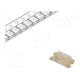 20 pcs : LT Q39E-Q1OO-25-1 - LED, SMD, 0603, green, 0.9x1.7x0.4mm, 130/170°, 2.6÷3.1V, 5mA