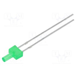 20 pcs : 103SYGD/S530-E2 - LED, 2mm, yellow green, 6.3÷12.5mcd, 130°, Front: flat, 1.7÷2.4V