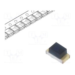 20 pcs : PT19-21B/L41/TR8 - Phototransistor, Dim: 1.6x0.8x0.8mm, λp max: 940nm, 30V