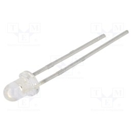 20 pcs : 204-10SURC/S400-A8 - LED, 3mm, red, 1000÷2000mcd, 20°, Front: convex, 1.7÷2.4V, 60mW