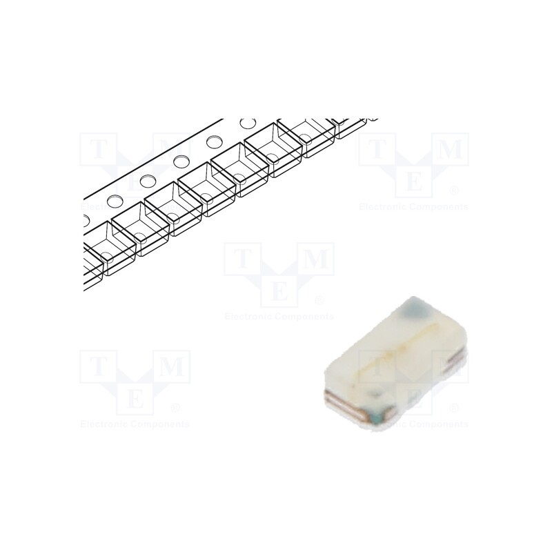 20 pcs : LT QH9G-Q2OO-25-2Z4Y-5 - LED, SMD, 0402, green, 90mcd, 0.9x0.54x0.4mm, 115°, 2.5÷3.1V, 5mA