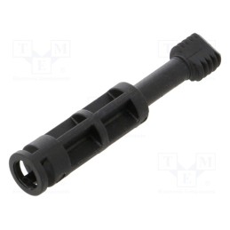 10 pcs : 19001301 - Screw, polyamide, for covers, black