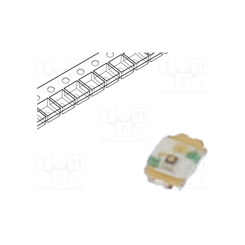 20 pcs : SML-P11YTT86R - LED, SMD, 0402, yellow, 4÷7.6mcd, 1x0.6x0.2mm, 1.9V, 1mA, 52mW