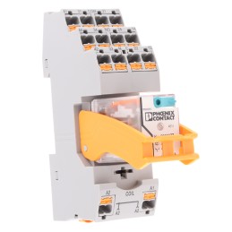 1 pcs - Phoenix Contact RIF Series Interface Relay, DIN Rail Mount, 24V dc Coil, 4PDT, 4-Pole
