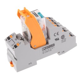 1 pcs - Phoenix Contact RIF Series Interface Relay, DIN Rail Mount, 24V dc Coil, 4PDT, 4-Pole