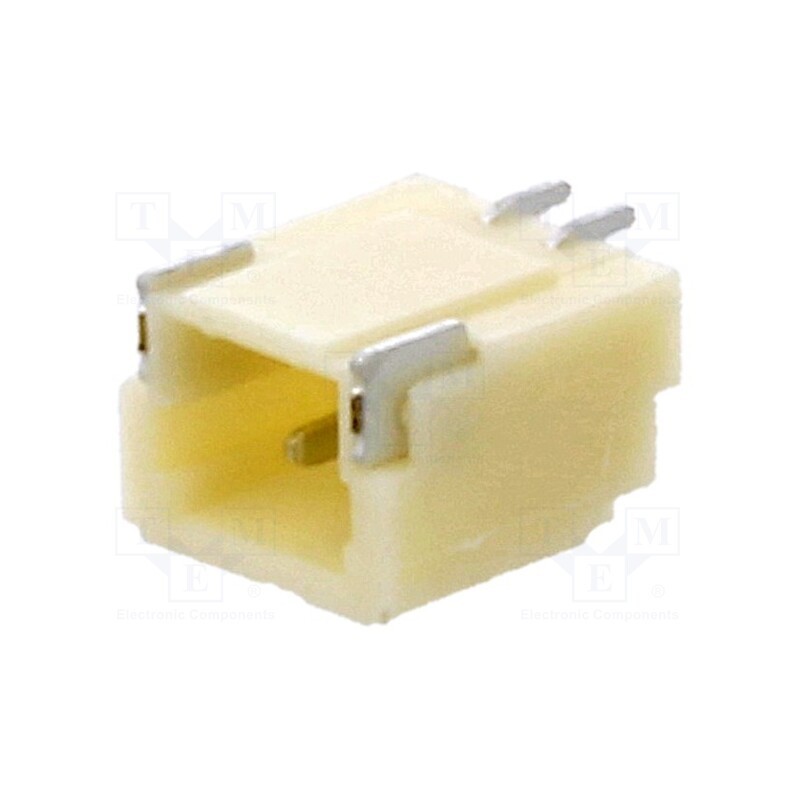 50 pcs : A1001WR-S-2P - Socket, wire-board, male, 1mm, PIN: 2, SMT, 50V, 1A, tinned, 20mΩ