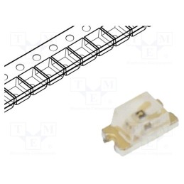 20 pcs : VLMG1300-GS08 - LED, SMD, 0603, yellow green, 18÷35mcd, 1.6x0.8x0.8mm, 130°, 2÷2.4V