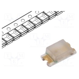 20 pcs : SML-D12Y1WT86 - LED, SMD, 0603, yellow, 63÷100mcd, 1.6x0.8x0.55mm, 2.2V, 20mA, 54mW