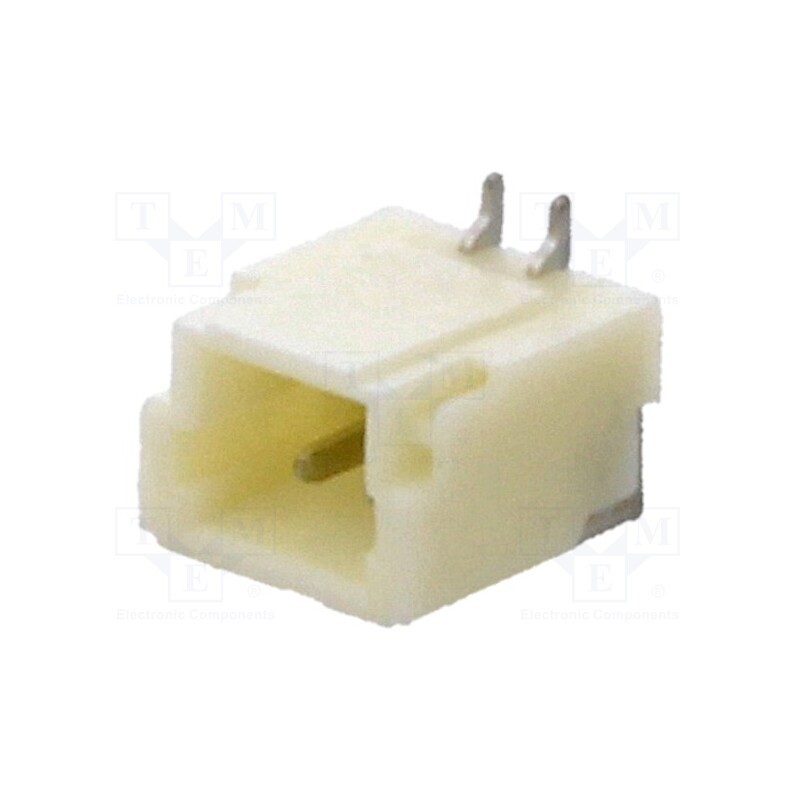 50 pcs : A1001WV-S-2P - Socket, wire-board, male, 1mm, PIN: 2, SMT, 50V, 1A, tinned, 20mΩ