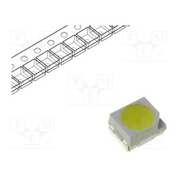 20 pcs : OF-SMD3528WC - LED, SMD, 3528,PLCC2, white cold, 1700÷2500mcd, 120°, 20mA