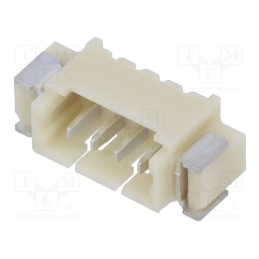 50 pcs : A1250WR-S-4P - Socket, wire-board, male, 1.25mm, PIN: 4, SMT, 125V, 1A, tinned