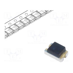 20 pcs : PT17-21B/L41/TR8 - Phototransistor, Dim: 2x1.2x1mm, λp max: 940nm, 30V, Lens: black