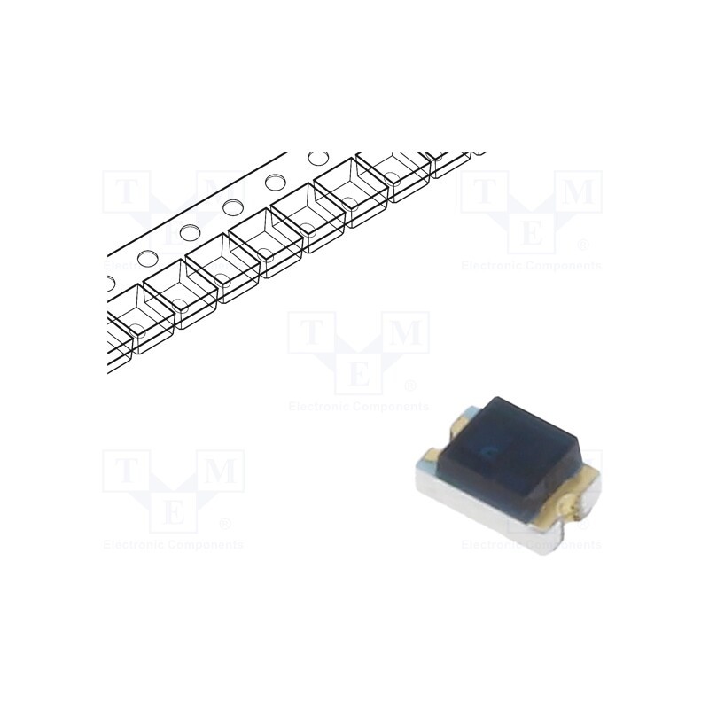 20 pcs : PT17-21B/L41/TR8 - Phototransistor, Dim: 2x1.2x1mm, λp max: 940nm, 30V, Lens: black