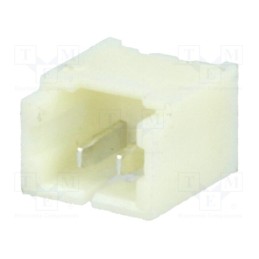 50 pcs : A1250WV-2P - Socket, wire-board, male, 1.25mm, PIN: 2, THT, 125V, 1A, tinned